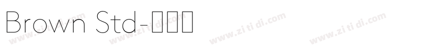 Brown Std字体转换